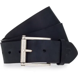 Ledergürtel MUSTANG, Herren, Gr. 11,5, schwarz, Rindsleder, unifarben, Gürtel Ledergürtel, mit Vintage-Look, Roll-Schließe, 4,5 cm