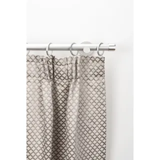 GARESA Vorhangstange 1-läufig Ø 20 mm 160 cm Silber/Grau