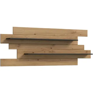 xonox.home - Wandboard Canu 67x184x19 cm in Korpus grau Nb. und Front Artisan Nb. - Wandregal Wandablage Hängeregal Bücherregal Schweberegal - modern & zeitlos