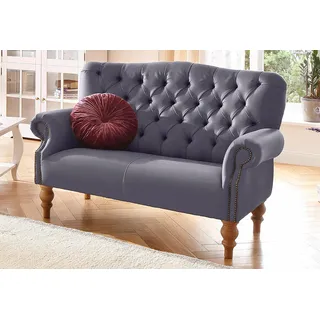 Home Affaire Chesterfield-Sofa »Lord«, mit echter Chesterfield-Knopfheftung und Ziernägeln