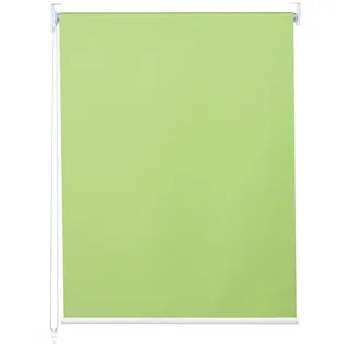 Mendler Rollo HWC-D52, Fensterrollo Seitenzugrollo Jalousie, 70x230cm Sonnenschutz Verdunkelung blickdicht - hellgrün
