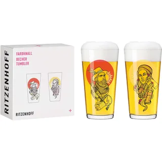 Ritzenhoff & Breker Becher 0,4 l Mehrfarbig 2 St.