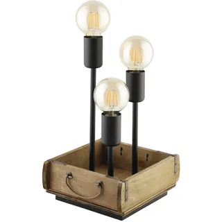 EGLO Wootton Braun Schwarz 3 St.
