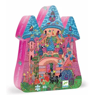 Djeco - Formenpuzzle: The fairy castle - 54 pcs