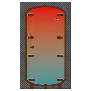  Pufferspeicher 500 l mit Speicherdämmung 