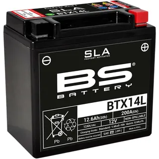 Bs Battery Btx14l Agm-batterie - Black - One Size