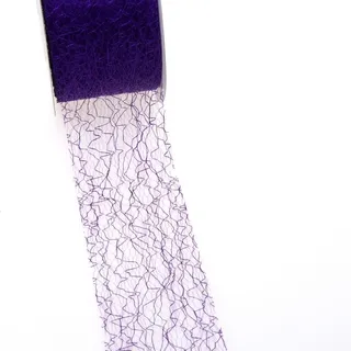 Spiderweb Dekoband - 5cm Lila - Rolle 25m - 67 028-R 50 (Lila, 50mm x 25m)