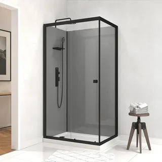 Aurlane Komplettdusche Grey Touch Rectangle 110 cm x 80 cm x 215 cm