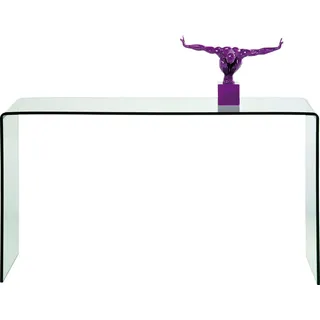 Kare-Design Konsolentisch , Transparent , Glas , 30x76x120 cm , Wohnzimmer, Wohnzimmertische, Konsolentische