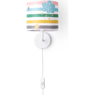 Nachttischlampe Schlafzimmer Tischleuchte Bunt Wandlampe Schlafzimmer Regenbogen - Weiß