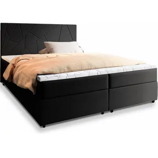 masseno Boxbett mit Bettkasten Mado ¦ schwarz ¦ Maße (cm): B: 180 H: 98