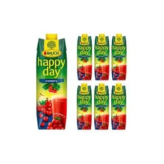 happy day Fruchtnektar Cranberry 6x 1,0 l