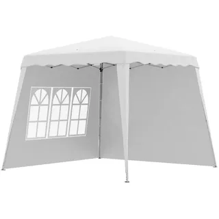 Outsunny Faltpavillon 2,4 x 2,4 m inkl. Seitenteile Weiß