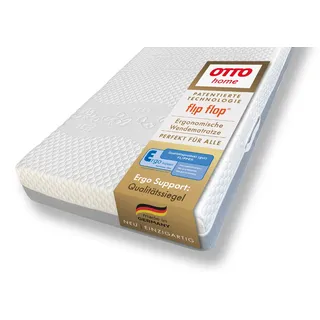 OTTO home Hybridschaum-Matratze "Flipper, 90x200 cm, 140x200 cm & mehr, langlebige Qualität (RG 39)" 19 cm hoch Raumgewicht: 39 kg/m3 1 Stk. tlg. besondere, ergonomische Schulterzone, H2+3/H3+4/H4+H5, Wendematratze, weiß