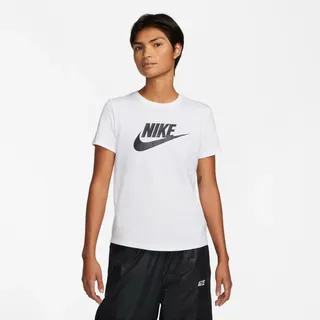 Nike Damen T-Shirt Sportswear Club Essentials DX7906-100 XXL - White/Black - XXL