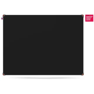 Memobe IDEA Edge - 2in1 Kreidetafel + Magnettafel Schwarz - Tafel zum Aufhängen - Tafel für Wohnung, Küche, Büro, Schule - Wandplaner in Aluminium Rahmen - Organisationstafel Wand - 120x90 cm