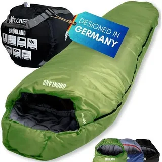 Explorer Mumienschlafsack GRÖNLAND Winter Schlafsack -23°C XXL 1900g Camping