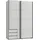 Schwebetürenschrank Emden 135 x 198 x 64 cm Weiß