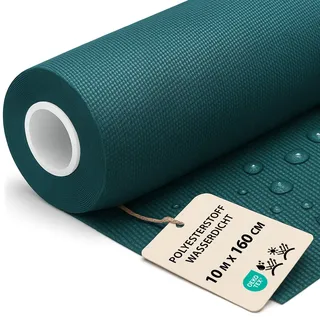 Polyesterstoff wasserdicht Stoff Meterware 10 M m x 160 cm - markisenstoff markisenstoffe canvas und polsterstoff möbelstoff futterstoff segeltuch und vorhangstoff Grün oeko-tex