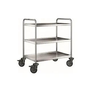 B.PRO Servierwagen SW 8 x 5-3 silber 60,0 x 90,0 x 95,0 cm