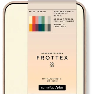 Schlafgut Spannbettlaken »Frottex«, 100% Frottee, gelb