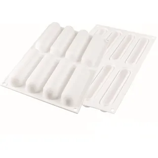 Unbekannt FINGERS 75 - STAMPO IN SILICONE 130X27 H 27 MM + 10 VASSOI + CUTTER