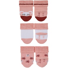 Sterntaler Baby-Mädchen Söckchen 3er Maus Socken, zartrosa, 17-18 EU