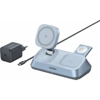 UGREEN MagFlow Qi2.2 25 W 3-in-1 Magnetic Wireless Charger Station