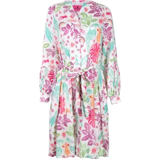 Lieblingsstück Druckkleid "ReliaL" mit farbigem allover Print, sanftes weiß