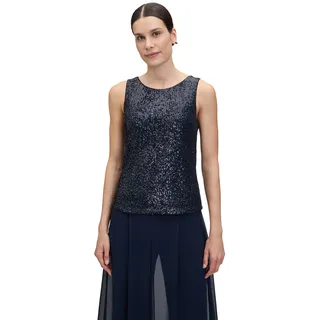 Vera Mont Pailletten-Top ohne Arm in Night sky), | Gr.: 46,