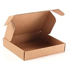 Only Boxes Karton aus Wellpappe, für den Versand oder die Aufbewahrung, Innenmaße in cm (L x B x H): 13 x 15 x 4 cm, 20 Stück
