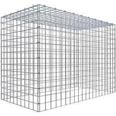 Bild Gabione, silbergrau, Maschenweite 5 cm x 5 cm,