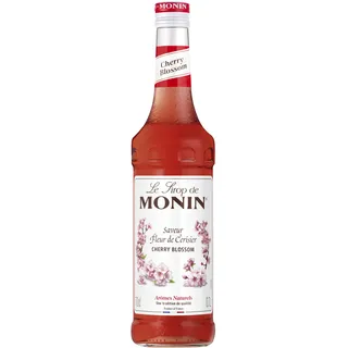 Monin Sirup Kirschblüte/Cherry Blossom (1 x 0,7 l)- floraler Kirschblüten-Geschmack, 0,7 l, Premium Cocktail- & Getränkesirup, floral-mild & vielseitig für Cocktails, Mocktails & Limonaden
