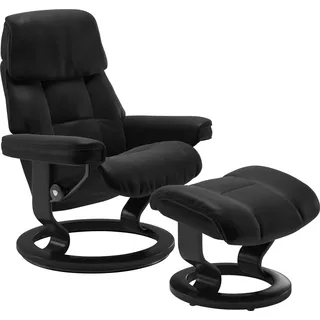 Stressless Relaxsessel Ruby Leder 79 x 98 x 76 cm Schwarz mit Classic Base