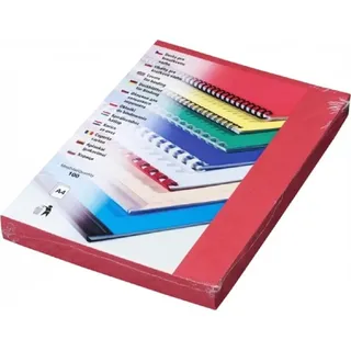 Desky A4 Delta, kartonové, ke, ervené, 100 ks