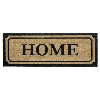 HANSE HOME Kokos Fußmatte Schmal für Innen, - Schmutzfangmatte, Natur, Kokosmatte Home, Fußabtreter rutschfest für Flur, Terrasse, Eingangsbereich - 27x70cm
