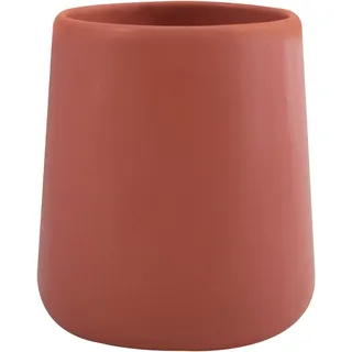 MSV Zahnputzbecher Maonie Keramik Ø 8,5 cm x 10 cm Terrakotta