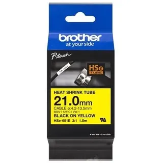 Brother HSE-651E - heat shrink tube tape - 1 cassette(s) - Roll (2.1 cm x 1.5 m)