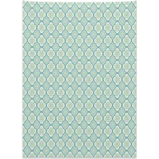 Abakuhaus Geometrisch Wandteppich, Blumenzusammensetzung aus Weiches Mikrofaser Stoff Kein Verblassen Klare Farben Waschbar, 110 x 150 cm, Hellgrün Meeresgrün - Grün