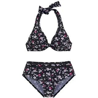 LASCANA LASCANA, Bügel-Bikini mit Lochbordüre, schwarz