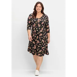 sheego by Joe Browns Jerseykleid »Jerseykleid«, schwarz