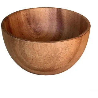 Carpango Salatschüssel aus Holz, rissfest, tragbar und waschbar, für Obst und Reis (10 x 6 cm)