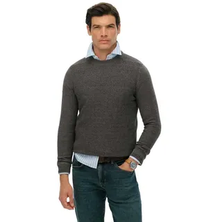 Superdry Strickpullover Schwarz / Grau S
