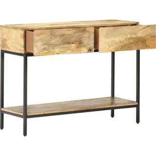 vidaXL Konsolentisch 100x35x76 cm Mango Massivholz - Braun