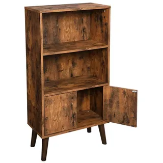 VASAGLE Bücherregal 60 x 30 x 120 cm Braun