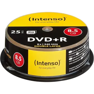 Intenso DVD+R DL 8.5GB 8x 25er Spindel