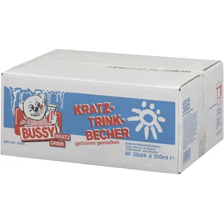 BUSSY Kratz-Trink-Becher 40 Stück a 200ml