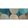 Galaxia 75 x 190 cm Blau/Beige/Schwarz