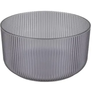 Urban Living Samba Salatschüssel, 2,5 l, Kunststoff, Durchmesser 19,5 cm x Höhe 10,5 cm, Grau