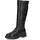 Stiefel aus Leder mit Reißverschluss Schwarz 40 EU